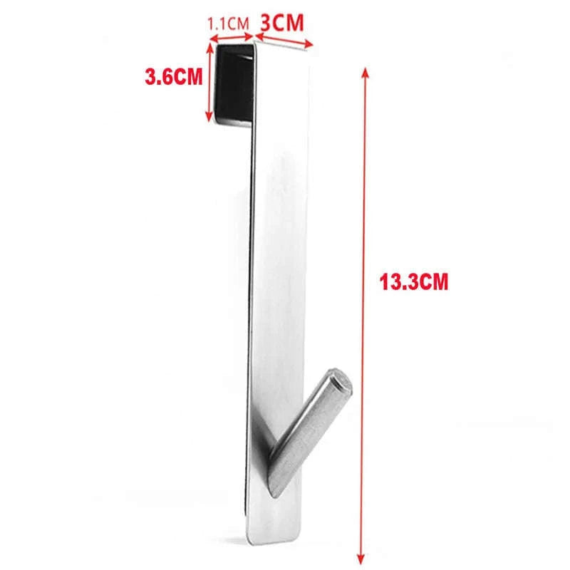 Stainless Steel Shower Door Towel Rack-black