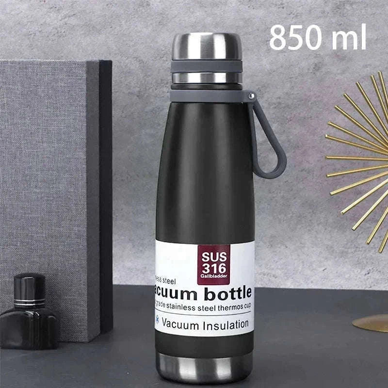 Stainless Steel Thermos Bottle, Large-Capacity Insulated Flask-1500ml yellow