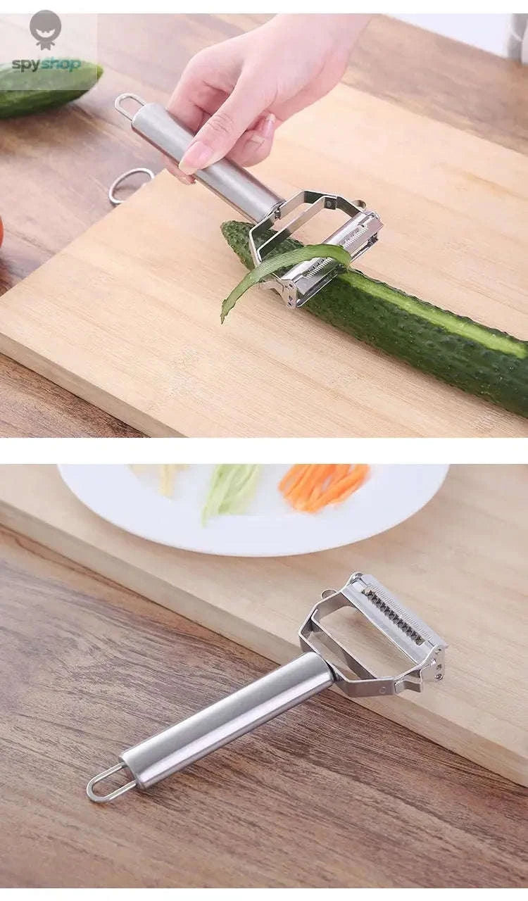 Stainless Steel Vegetable Peeler-2in1