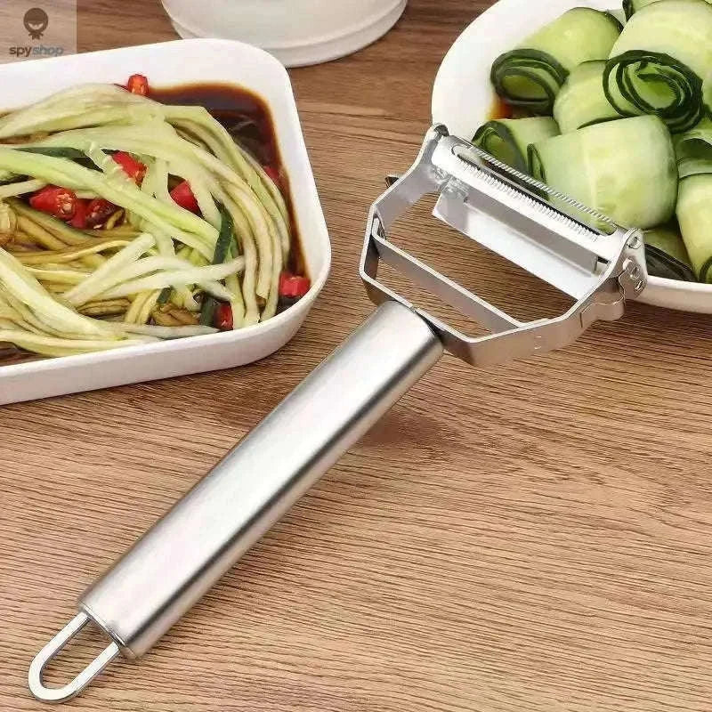 Stainless Steel Vegetable Peeler with Julienne Blade-2in1
