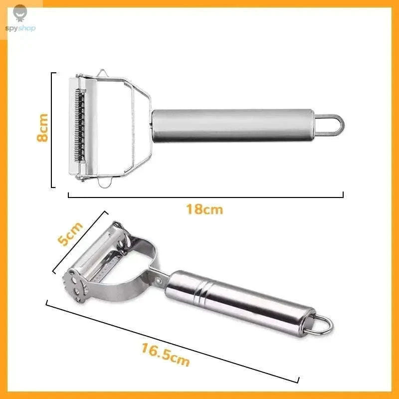 Stainless Steel Vegetable Peeler with Julienne Blade-2in1