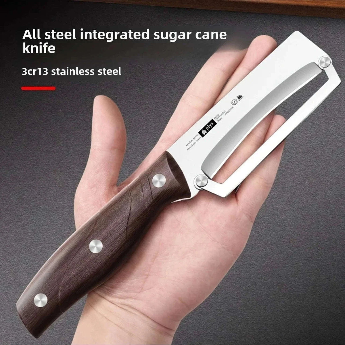 Stainless Steel Vegetable Peeler with Wooden Handle-Log form
