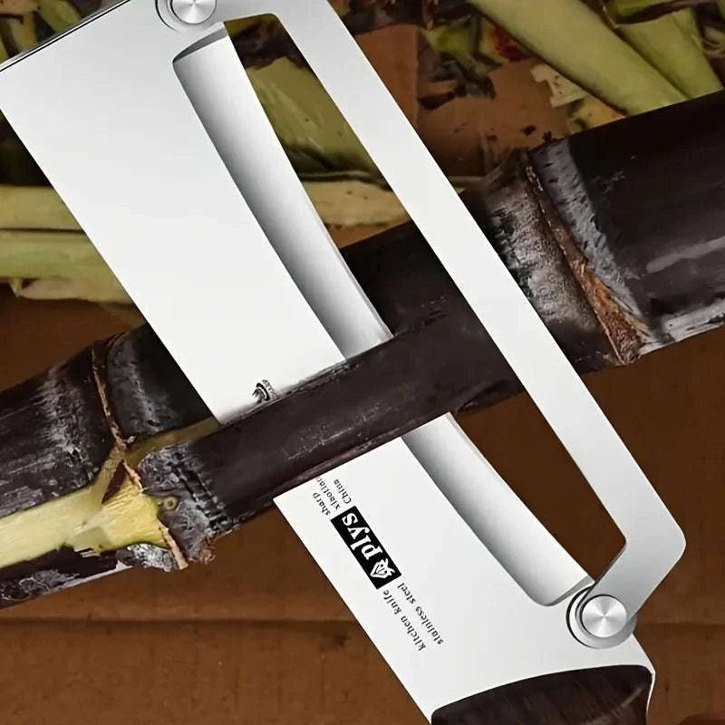 Stainless Steel Vegetable Peeler with Wooden Handle-Log form