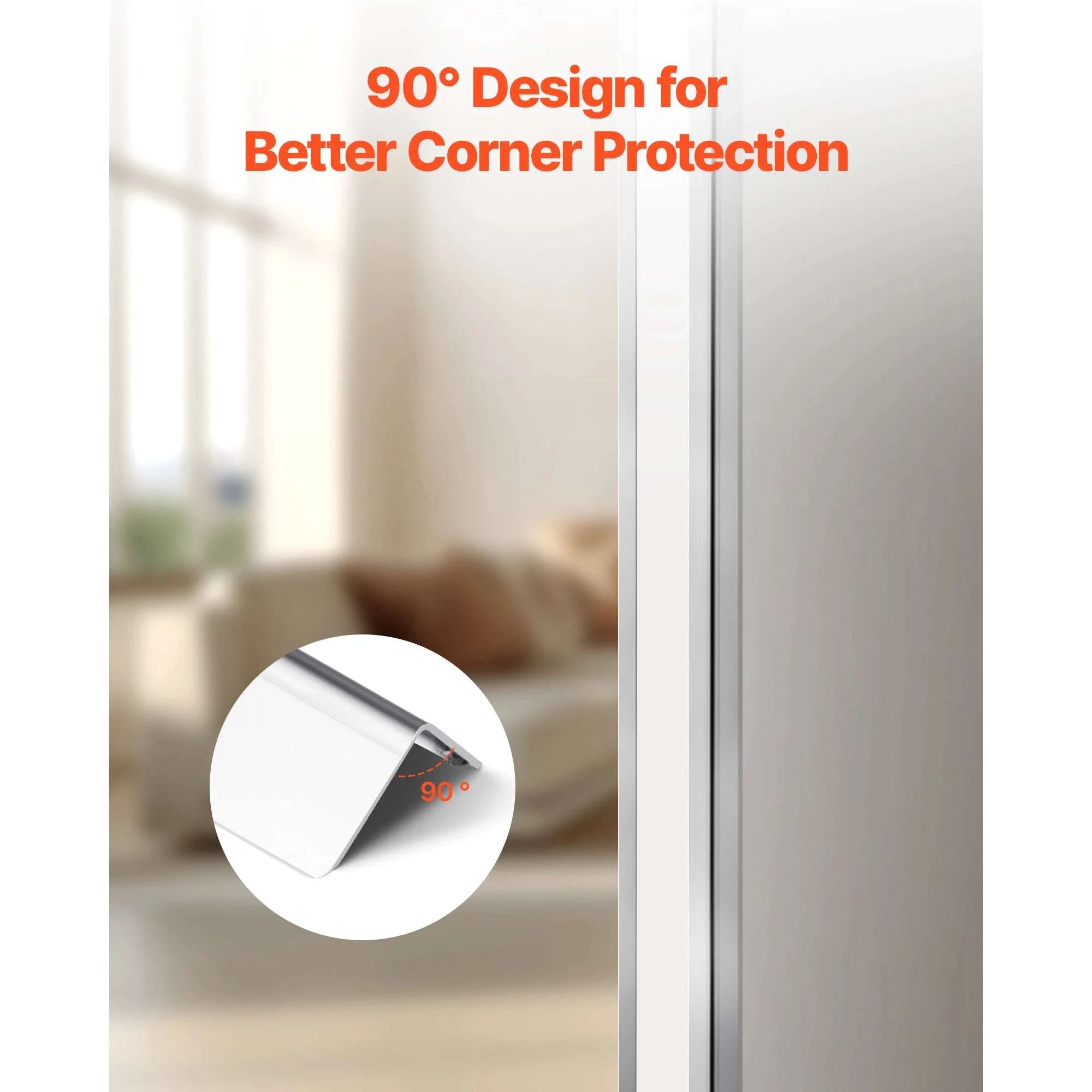Stainless Steel Wall Corner Protectors 48in 10-Pack with Adhesive-10pcs 48inch / 12 inch / United States