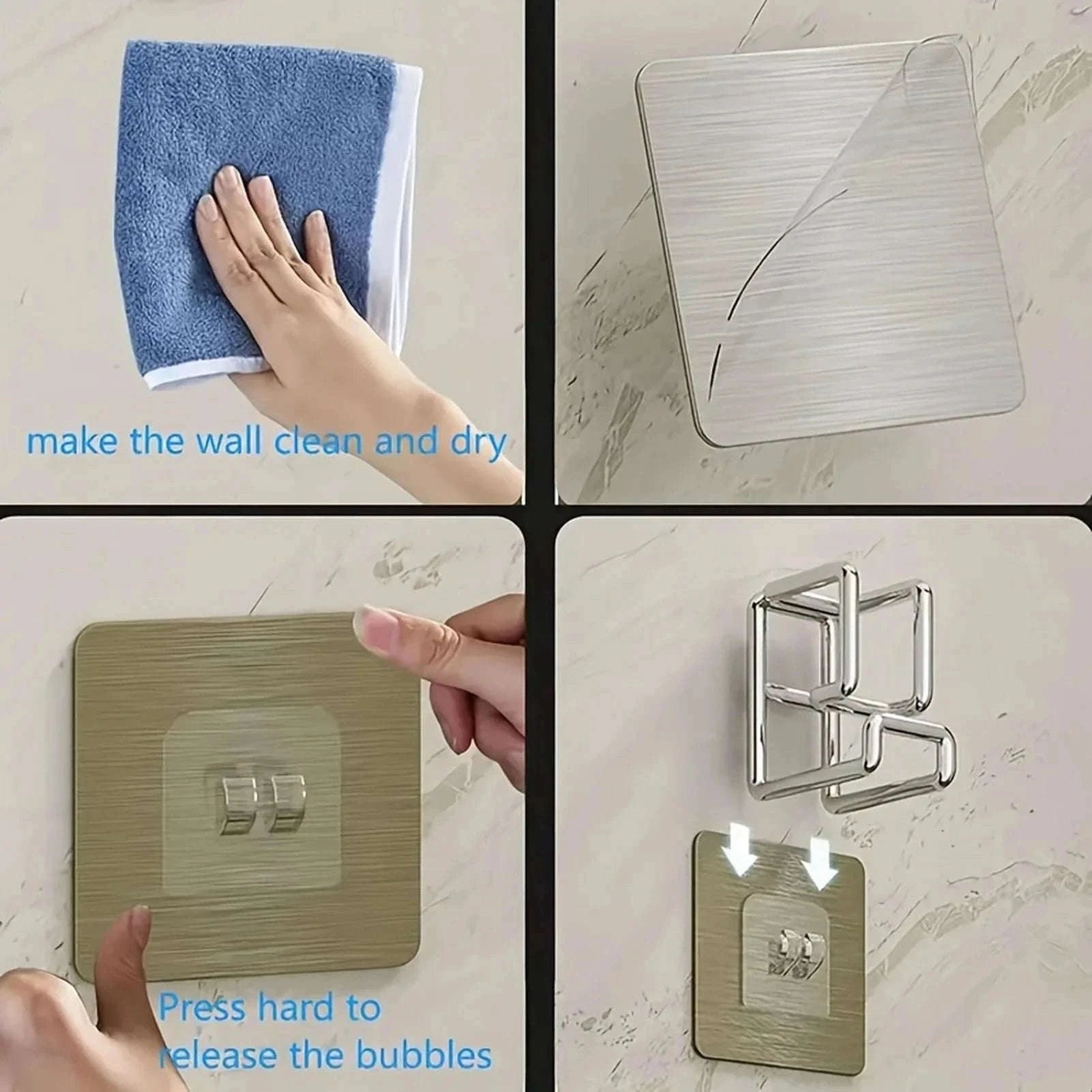 Stainless Steel Washbasin Hook for Tidy Sink Storage-6 Pieces