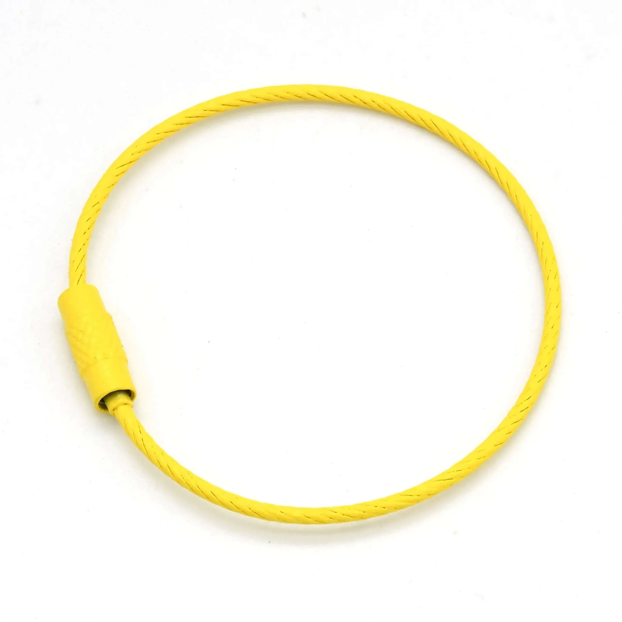Stainless Steel Wire Keychain Ring Loop, 5/10 Pieces-Rose Red / 10pcs