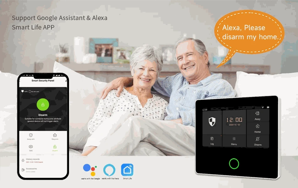 Staniot SecPanel 5 H502-WiFi Touch Home Alarm System-WiFi Set-N 12Kit / AU Plug