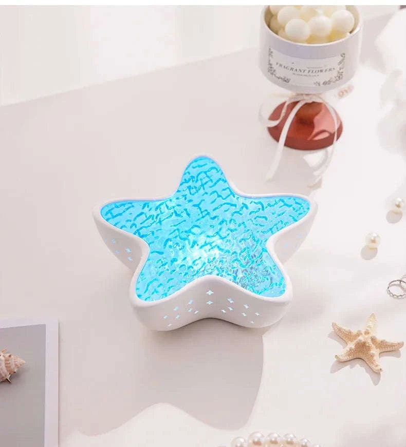 Starfish LED Night Light Rechargeable Ocean Wave Projector-Starfish Lamp / China Mainland