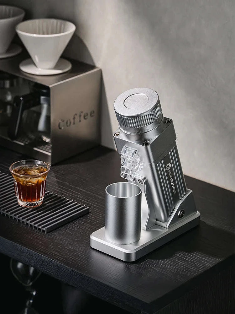 STARSEEKER E55Pro Electric Coffee Grinder 55MM Titanium Burr-PRO-white-plasma / Poland / 110V-240V|EU