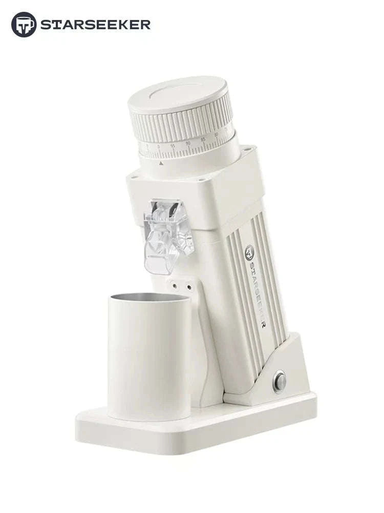 STARSEEKER E55Pro Electric Coffee Grinder 55MM Titanium Burr-PRO-white-plasma / Poland / 110V-240V|EU