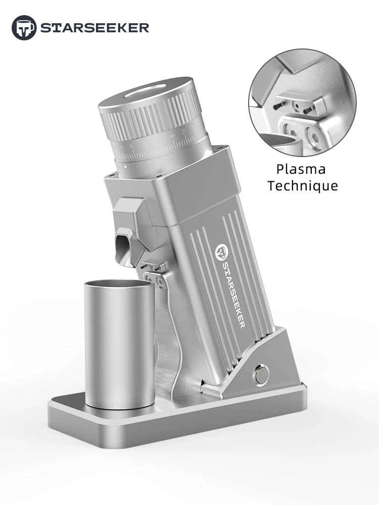 STARSEEKER E55Pro Electric Coffee Grinder 55MM Titanium Burr-PRO-white-plasma / Poland / 110V-240V|EU