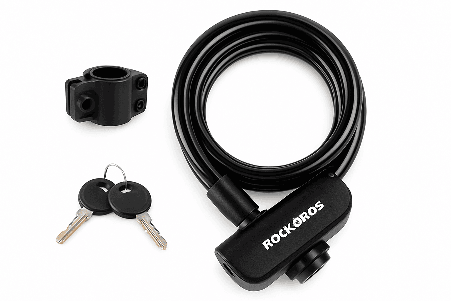 Steel Cable Bike Lock with Keyless Quick Lock-RKS515-OR