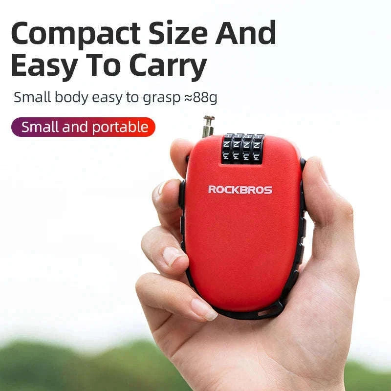 Steel Cable Password Lock for Bike and Helmet-32420981001