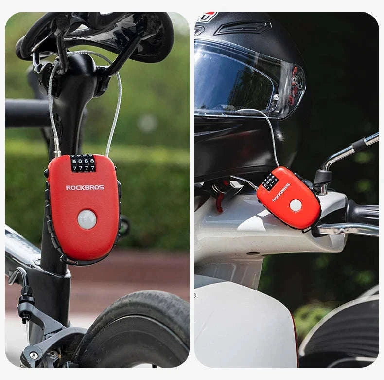 Steel Cable Password Lock for Bike and Helmet-32420981001