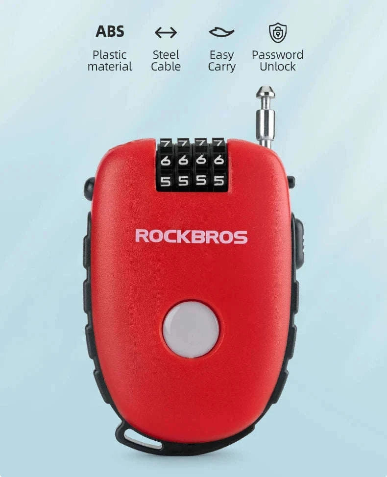 Steel Cable Password Lock for Bike and Helmet-32420981001