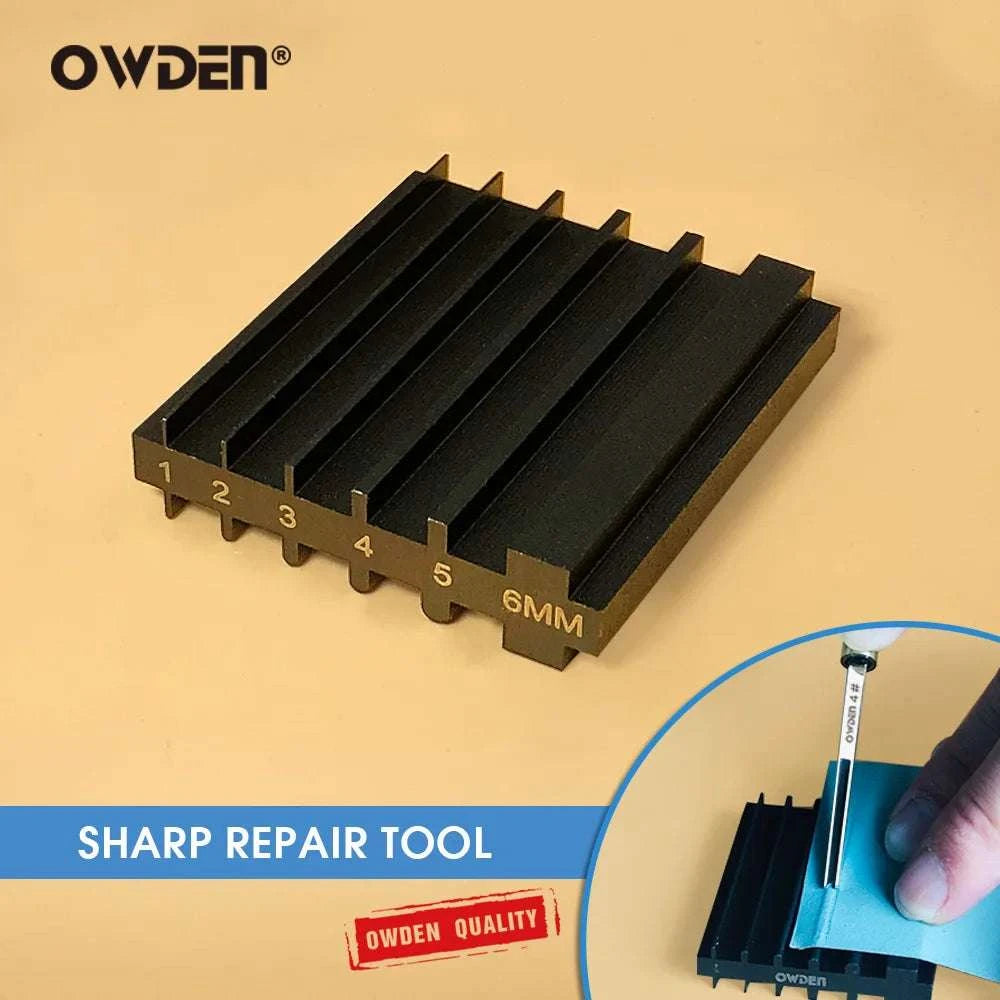 Steel Leather Skiving Tool Sharpener for Wide Blade Knife Edges-Default Title