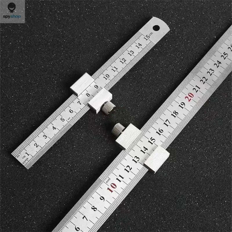 Steel Ruler Positioning Block for Accurate Woodworking-15cm
