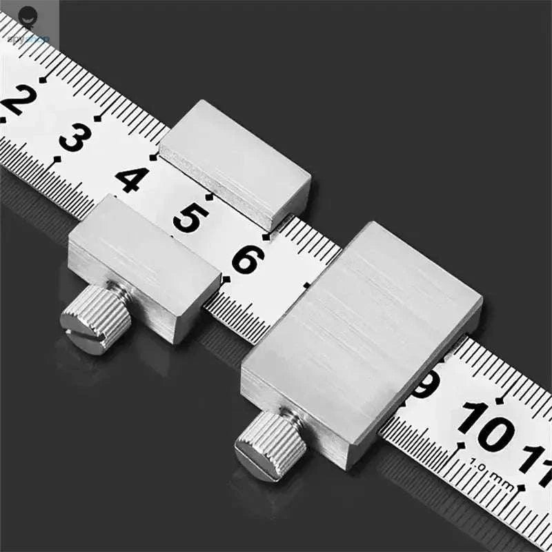 Steel Ruler Positioning Block for Accurate Woodworking-15cm