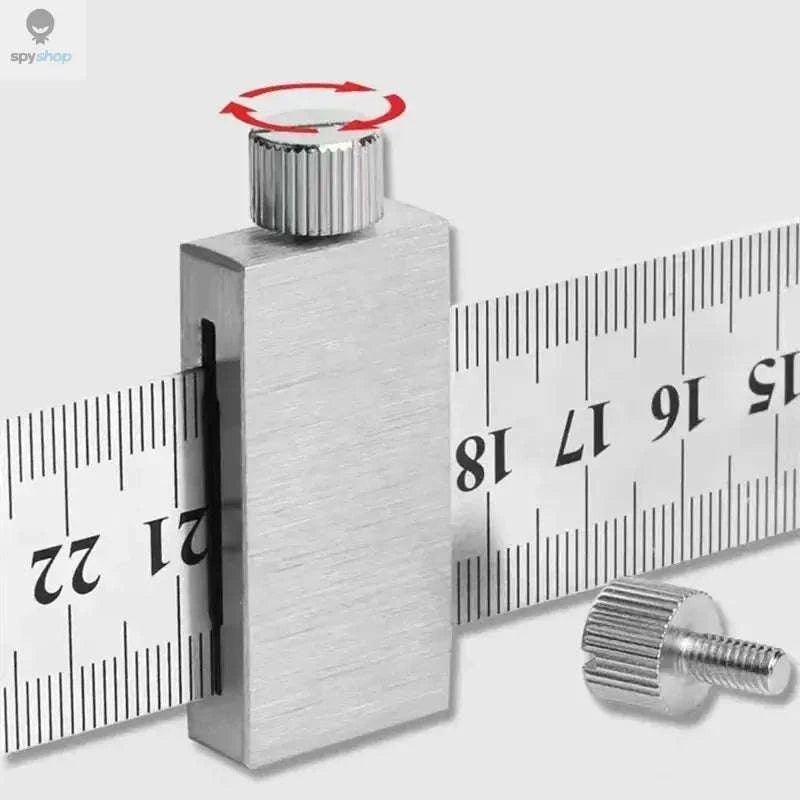 Steel Ruler Positioning Block for Accurate Woodworking-15cm