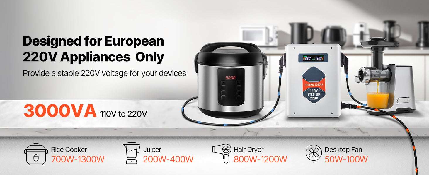 Step Up/Down Voltage Converter 2000VA/3000VA Dual Output Power Transformer-Step Down 2000VA / United States