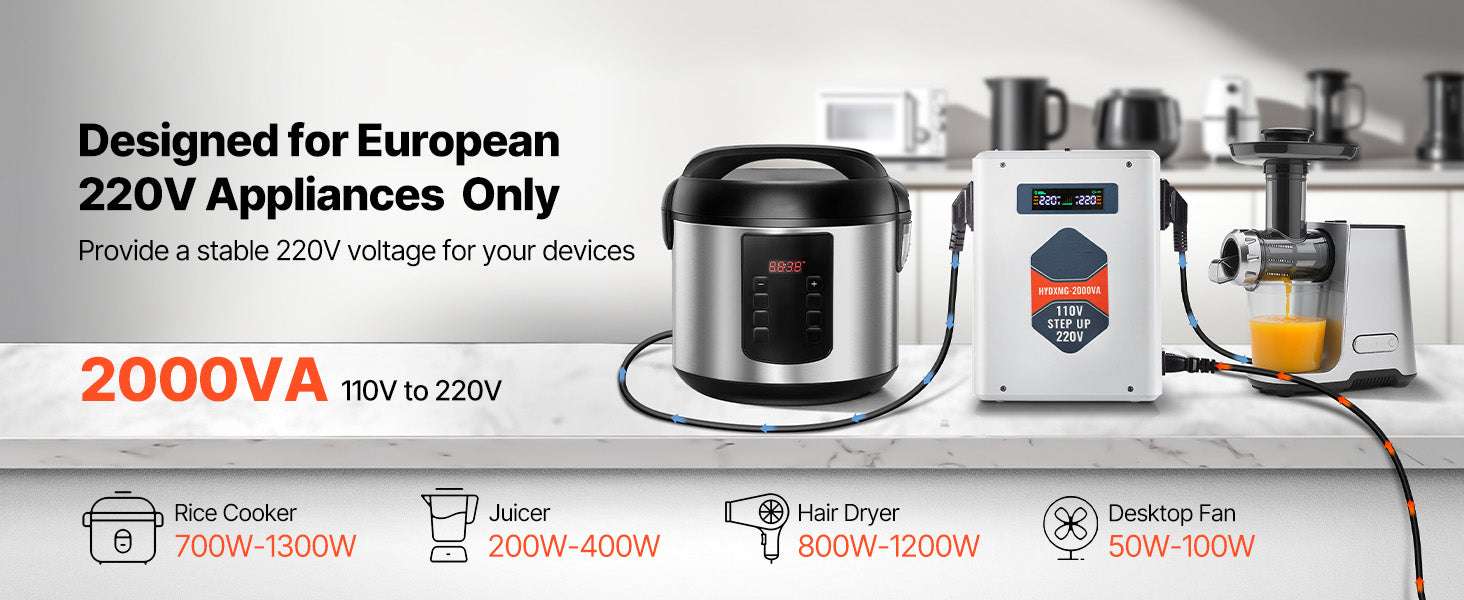 Step Up/Down Voltage Converter 2000VA/3000VA Dual Output Power Transformer-Step Down 2000VA / United States