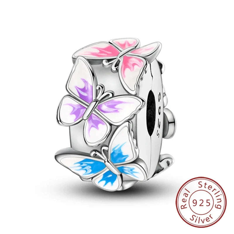 Sterling Silver Firefly Bee Butterfly Hummingbird Charms-KTC191