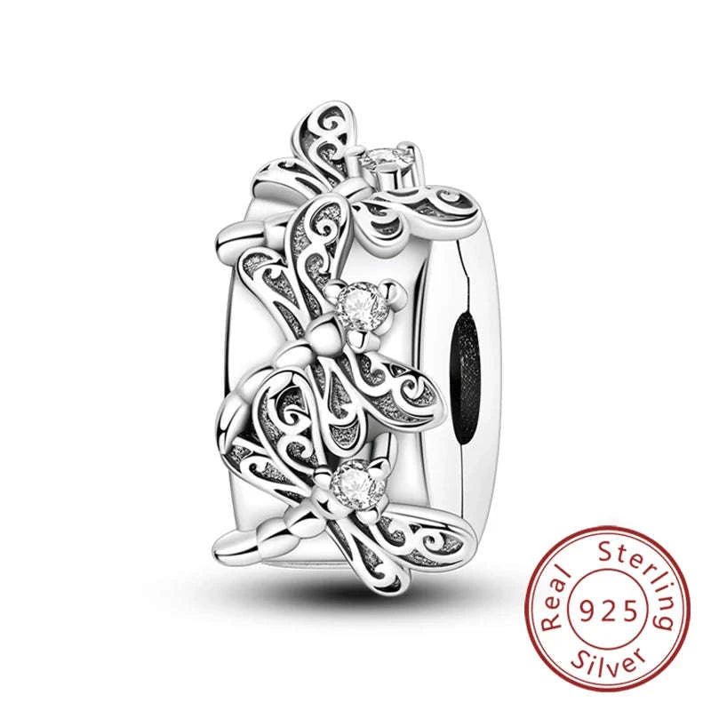 Sterling Silver Firefly Bee Butterfly Hummingbird Charms-KTC191