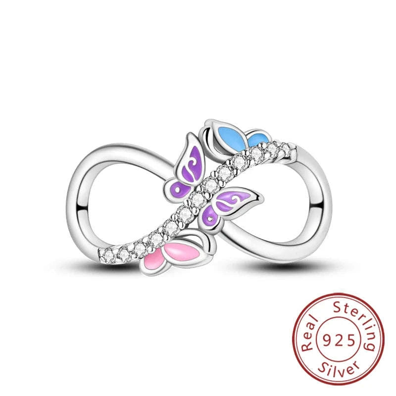 Sterling Silver Firefly Bee Butterfly Hummingbird Charms-KTC191
