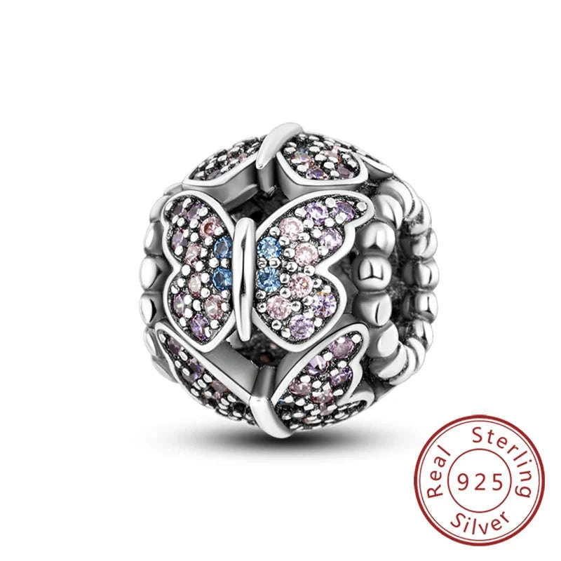 Sterling Silver Firefly Bee Butterfly Hummingbird Charms-KTC191