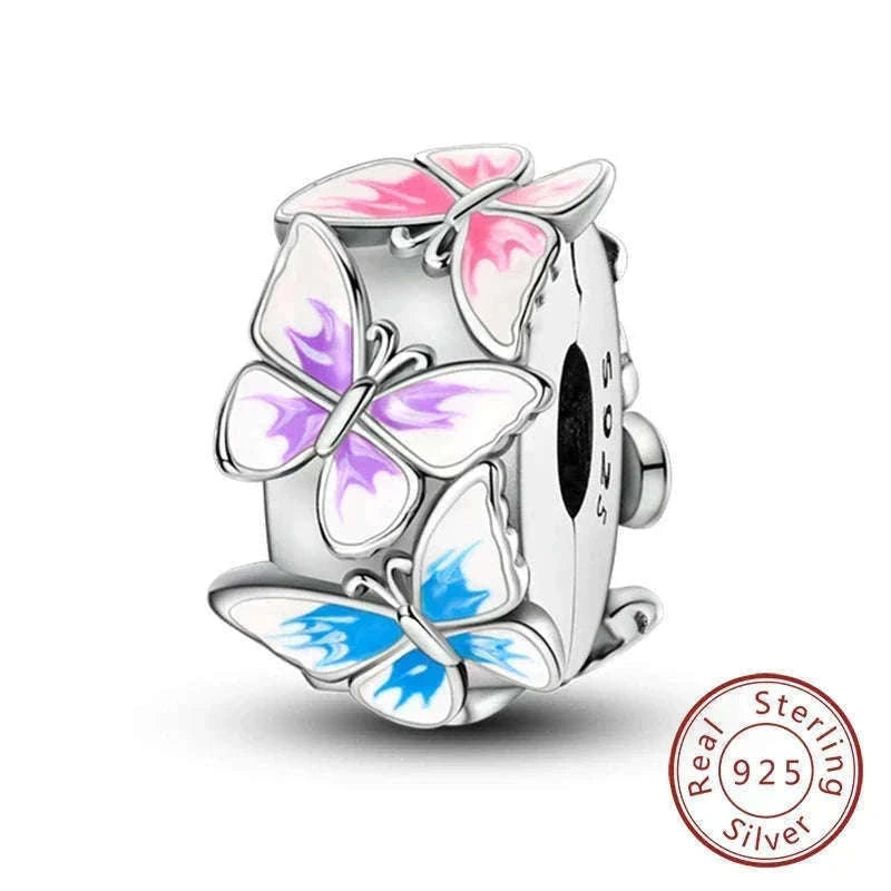 Sterling Silver Firefly, Bee, Butterfly & Hummingbird Charms-KTC191