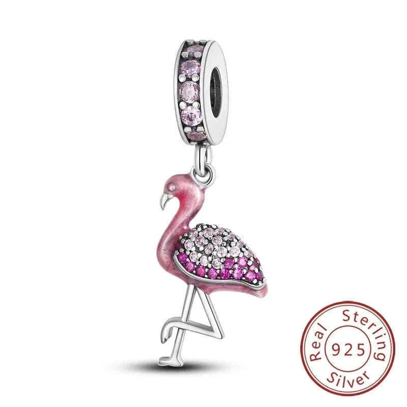Sterling Silver Firefly, Bee, Butterfly & Hummingbird Charms-KTC191