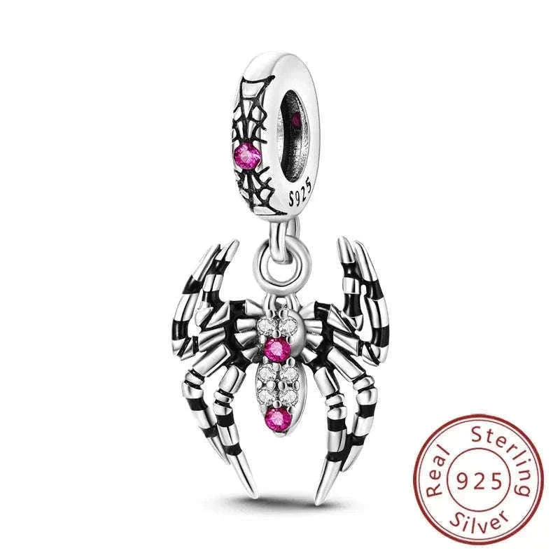 Sterling Silver Firefly, Bee, Butterfly & Hummingbird Charms-KTC191