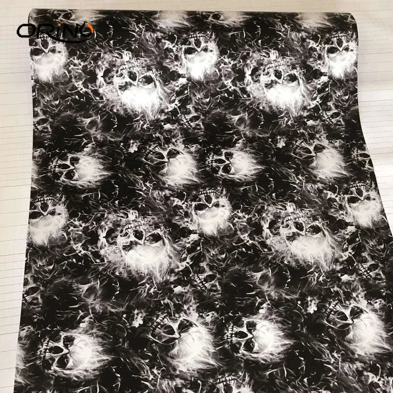 Sticker Bomb Skull Vinyl Wrap Film for Cars, Bikes & Motorcycles-Option 13 / 30cm x 152cm