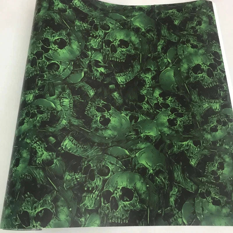 Sticker Bomb Skull Vinyl Wrap Film for Cars, Bikes & Motorcycles-Option 13 / 30cm x 152cm