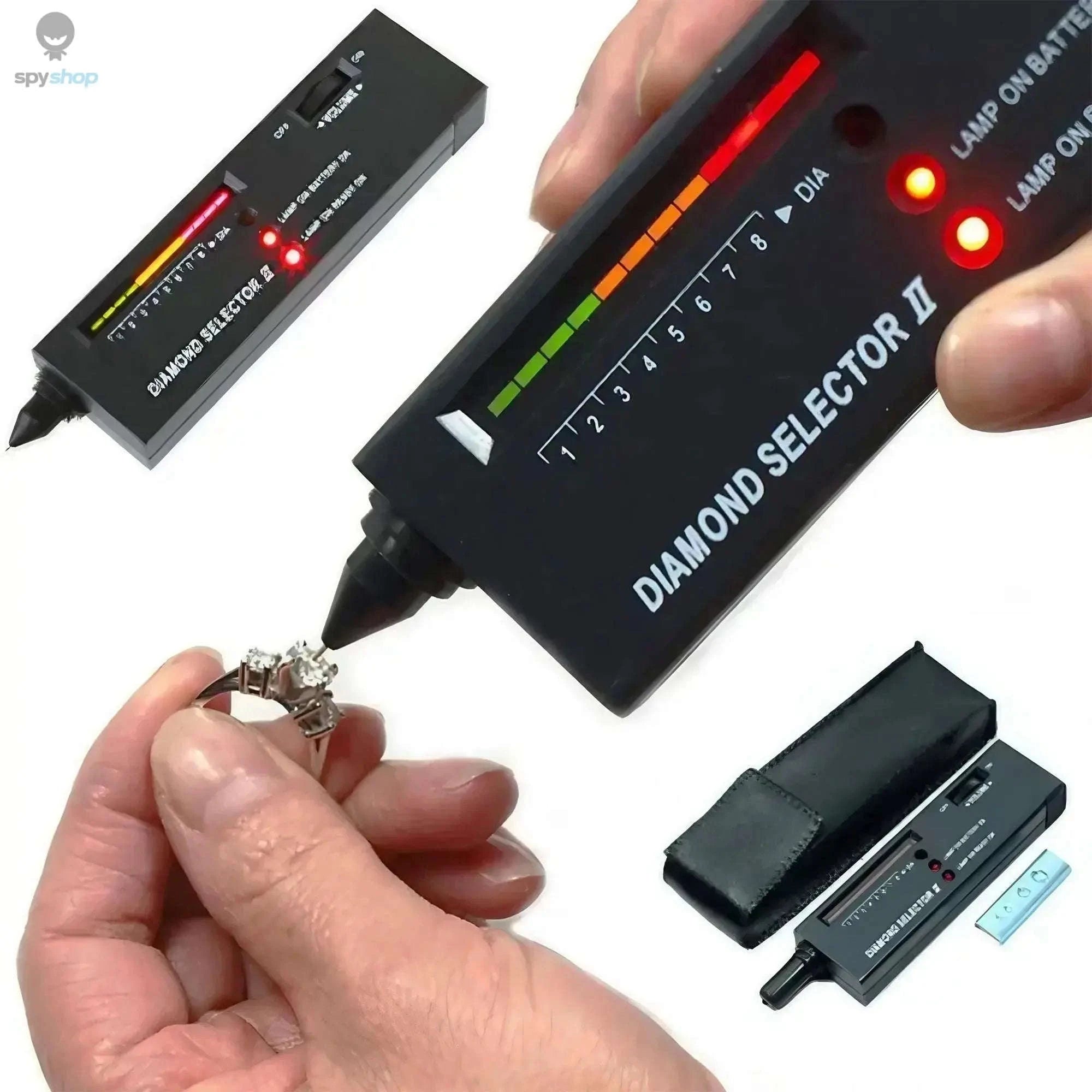 STONEGO Diamond Tester Pen – Fast Thermal Conductivity Gem Verification-black