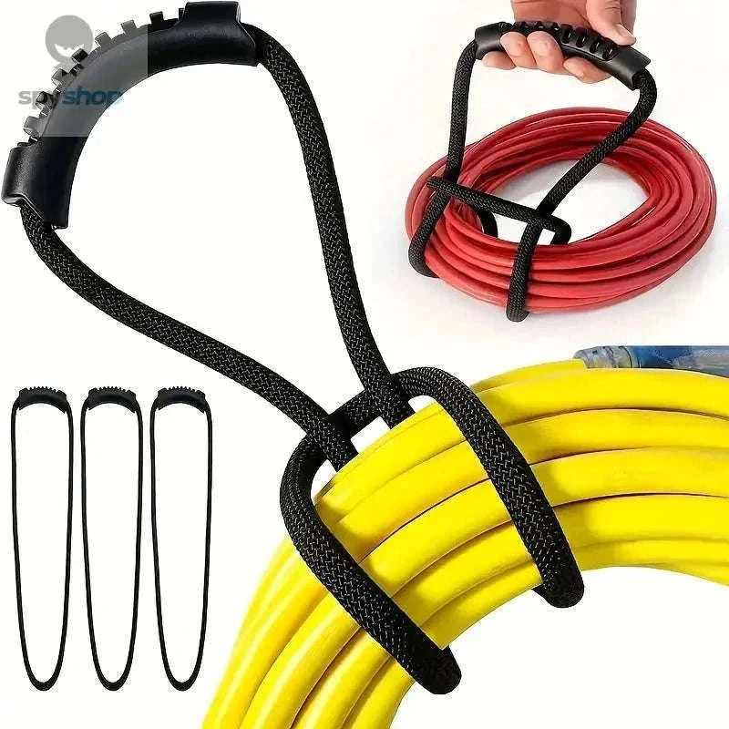 Storage Strap with Handle for Hoses, Cords, and Gear-black