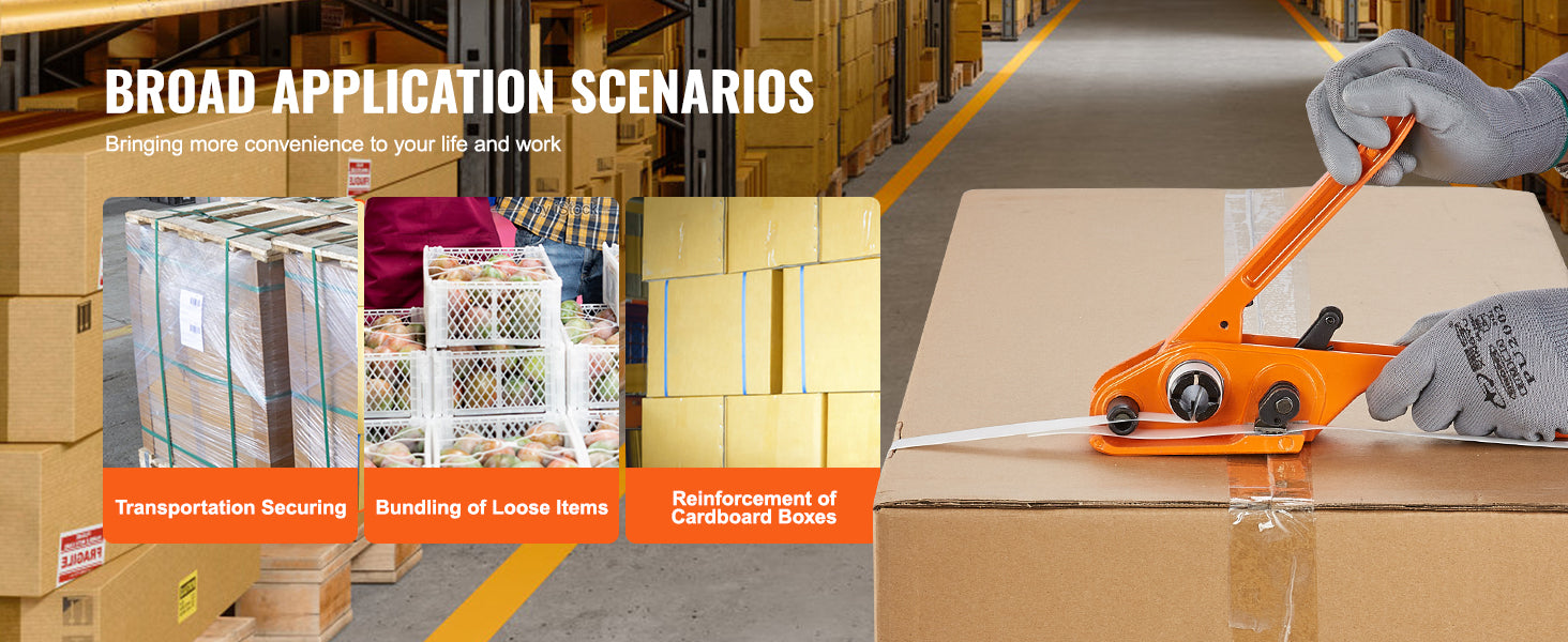 Palletverpakkingsbandagekit met spanner en sealer