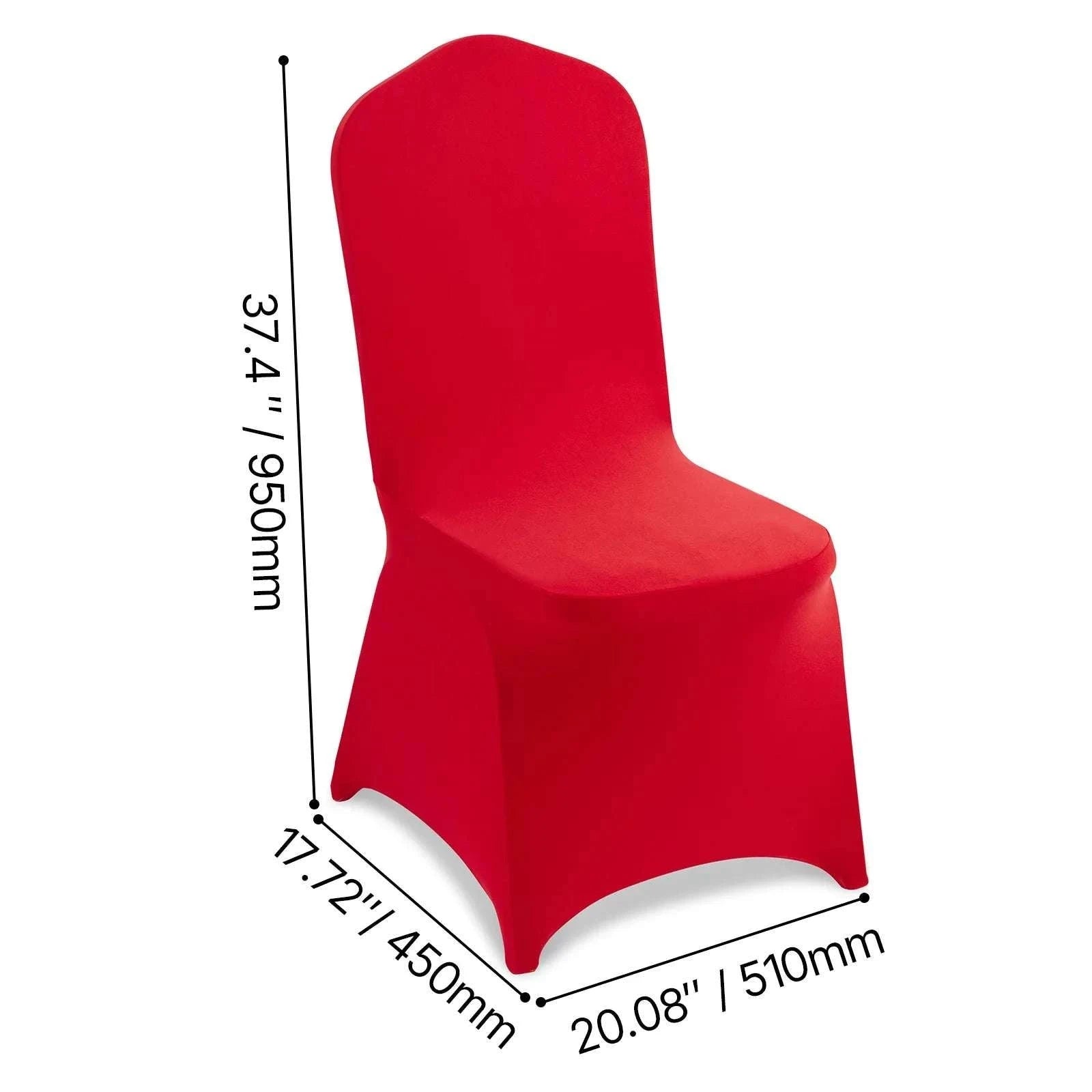 Stretch Chair Covers for Events – Polyester Spandex Slipcovers Set-United States / Purple 50