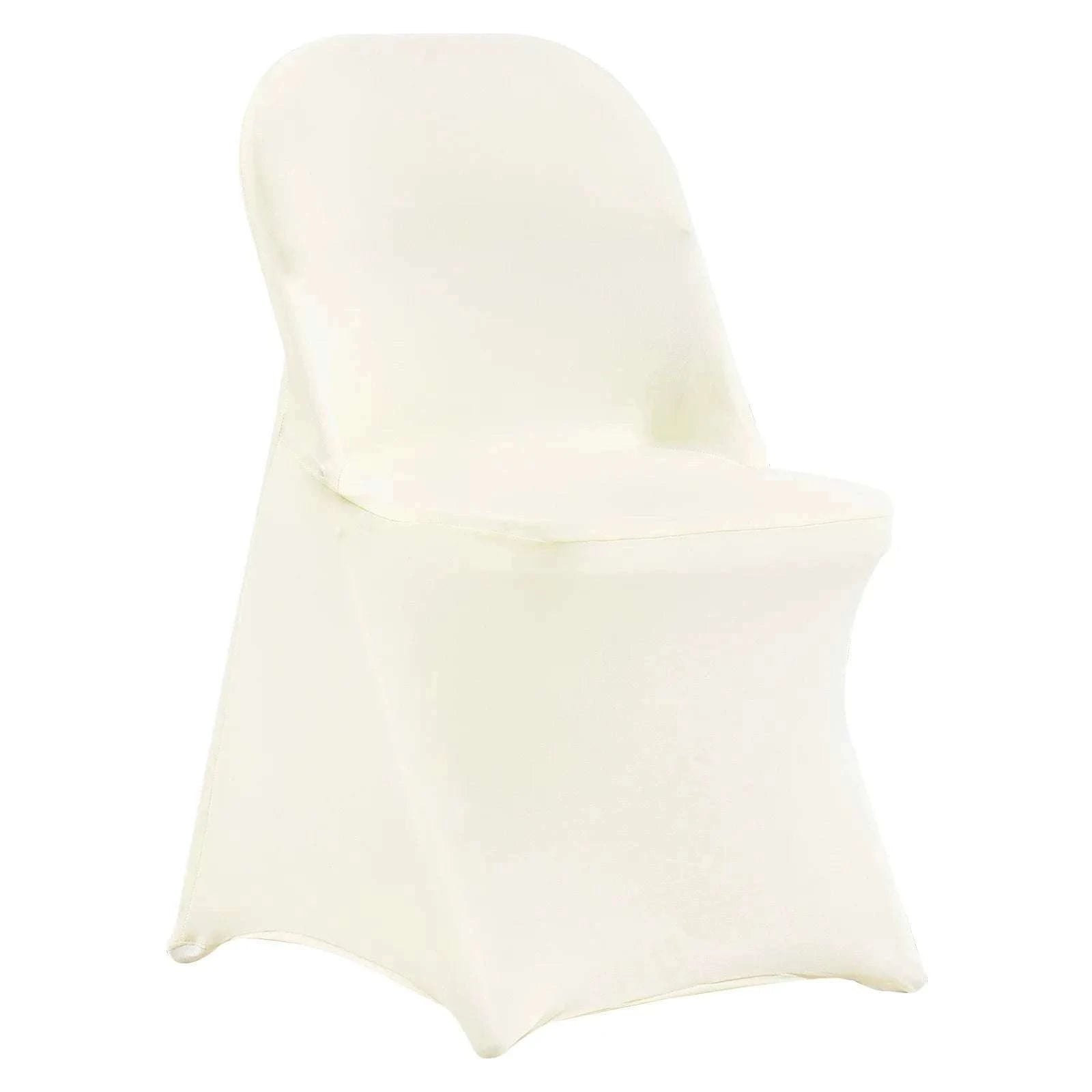 Stretch Spandex Chair Covers (50 Pack) for Weddings & Events-United States / 30 / ivory white