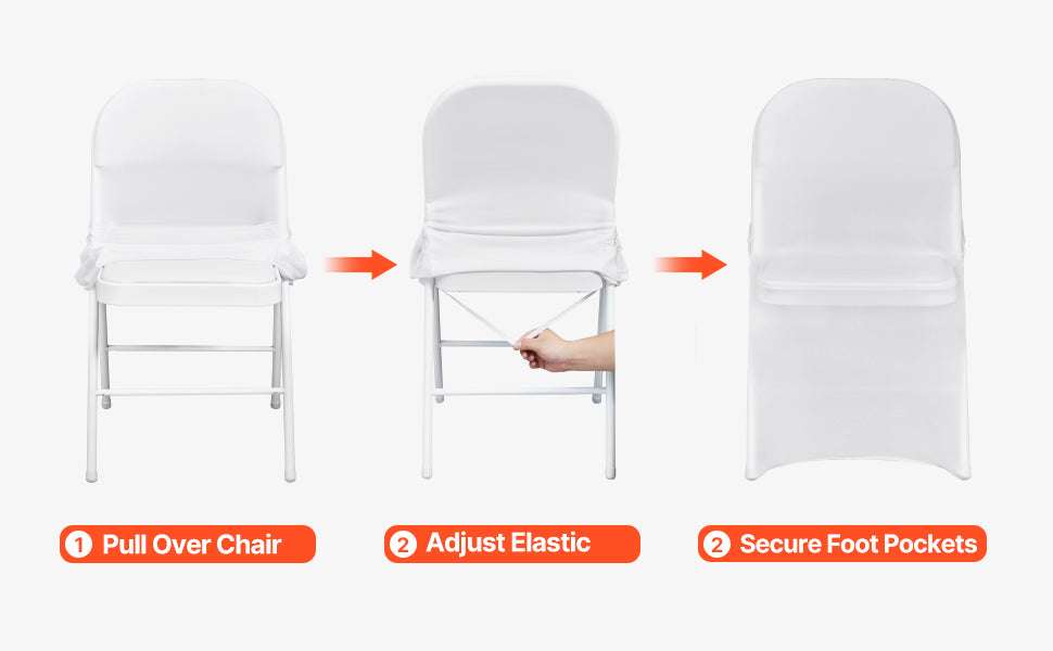 Stretch Spandex Chair Covers for Events, Weddings & Banquets-100pcs / Poland