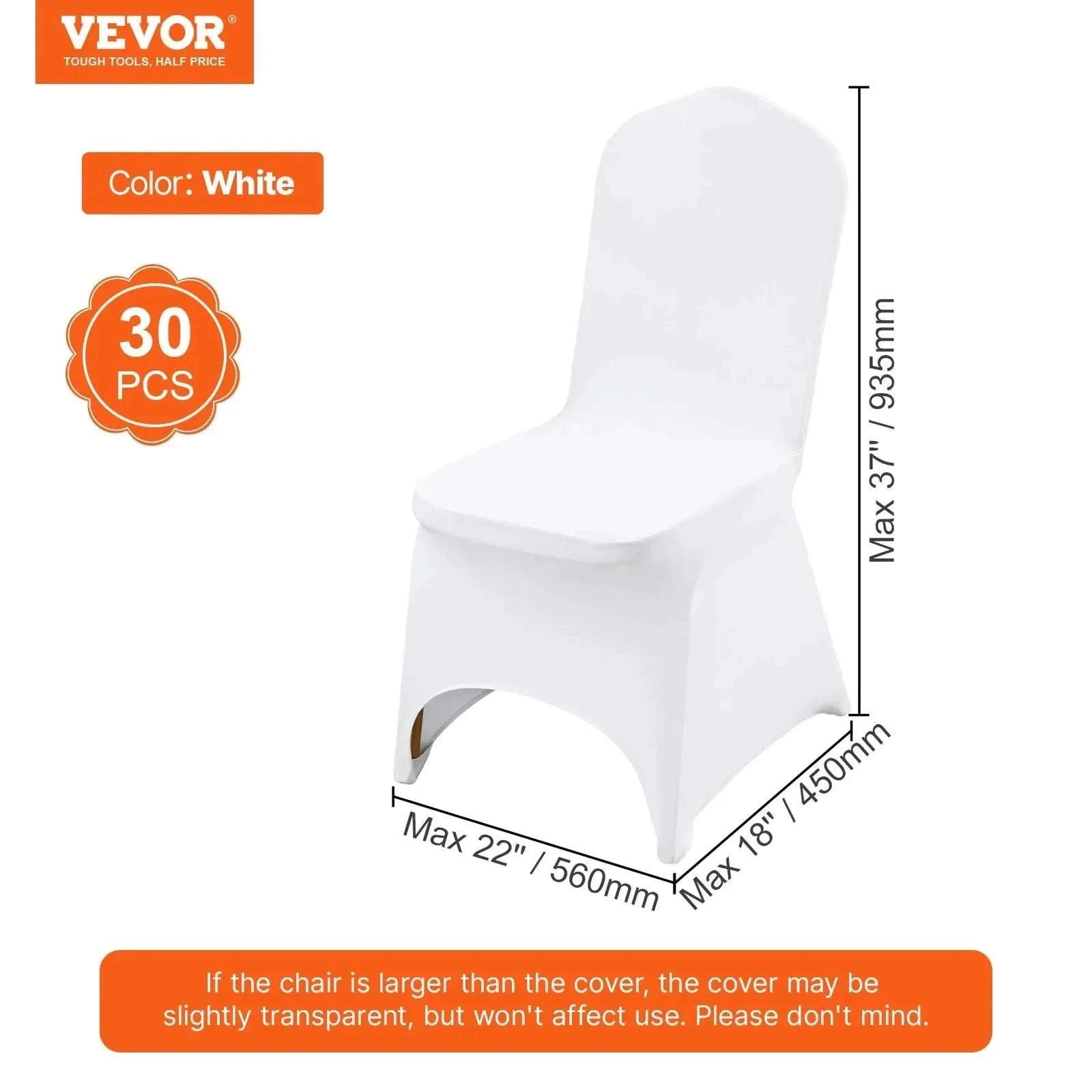 Stretch Spandex Chair Covers for Weddings & Events, Washable Fit-United States / 50PCS Type K