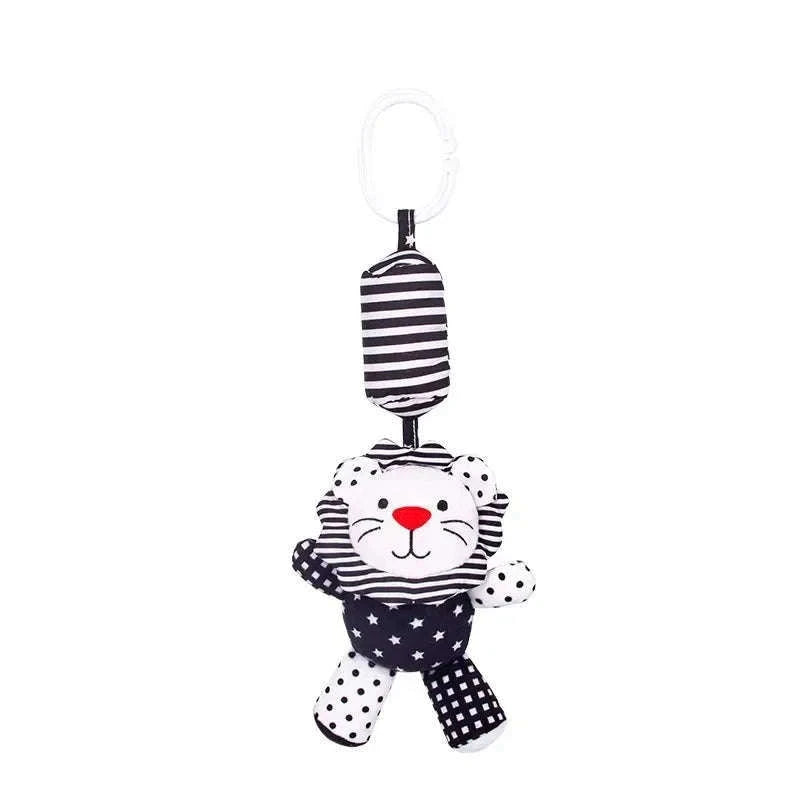 Stroller Hanging Bell Plush Doll Baby Infant Rattle Toy-Clown Fish