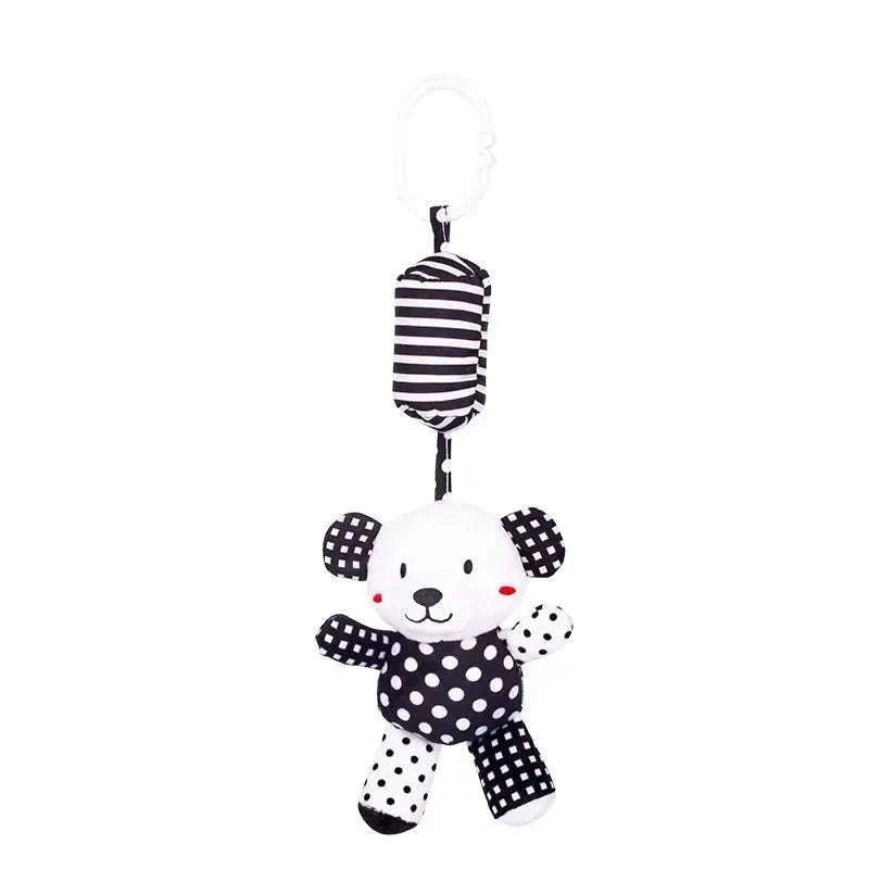 Stroller Hanging Bell Plush Doll Baby Infant Rattle Toy-Clown Fish