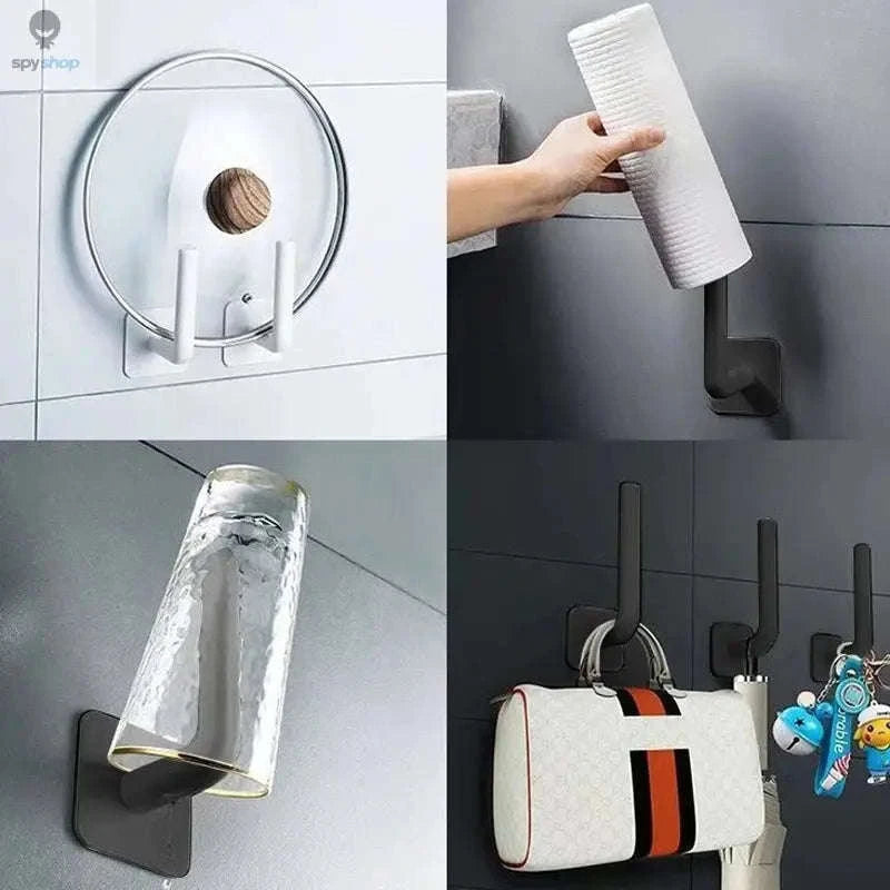 Strong Adhesive Hook – No-Drill Wall Mount for Hats, Towels, and Bags-2PCS