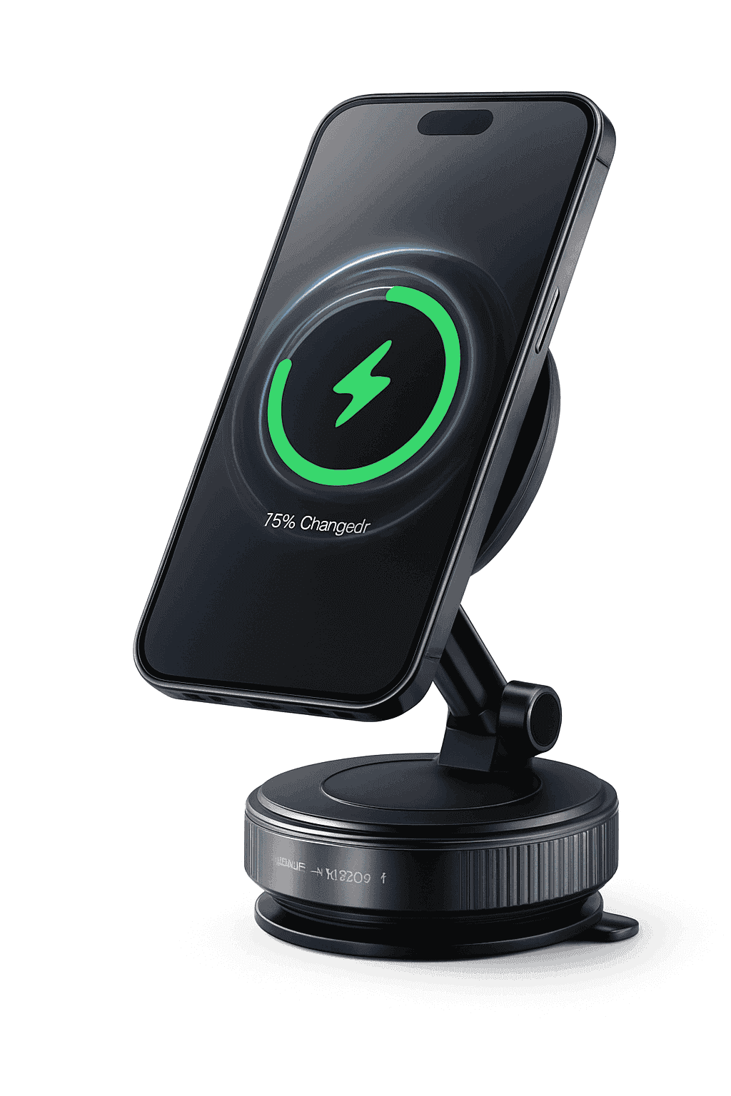Strong Magnetic Car Phone Holder with Wireless Charging-1PC Black