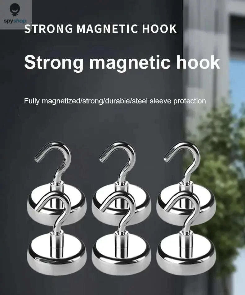 Strong Magnetic Hooks – Space-Saving Home and Office Storage Solution-E10-Max-Tension1.5kg / 40PC