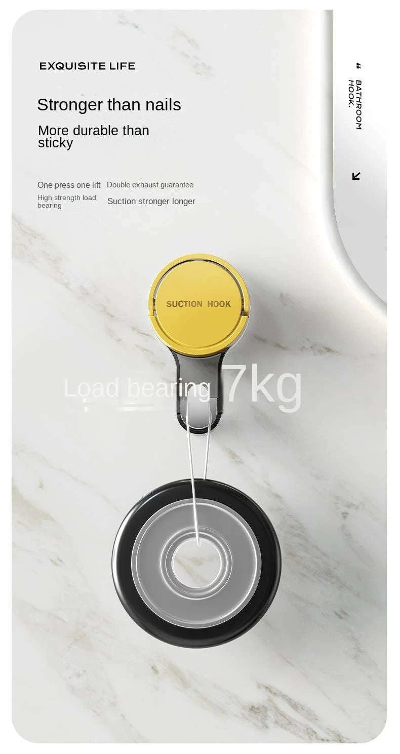 Strong Suction Hook – Vacuum-Powered Adhesive Hanging Solution-Green2