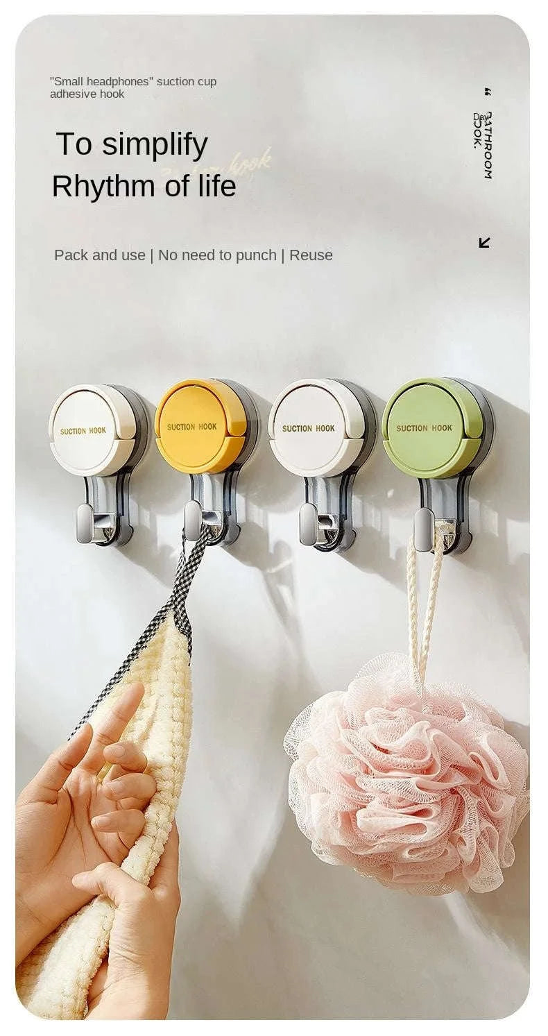 Strong Suction Hook – Vacuum-Powered Adhesive Hanging Solution-Green2