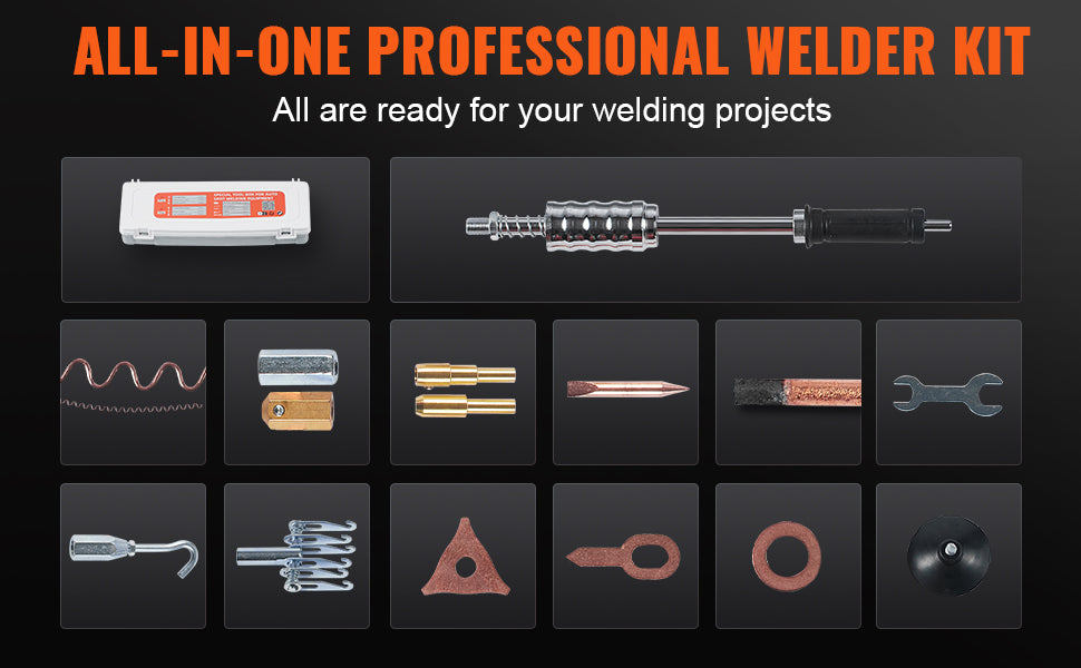 3KW Stud Welder Dent Repair Kit with 9 Modes Auto & Manual