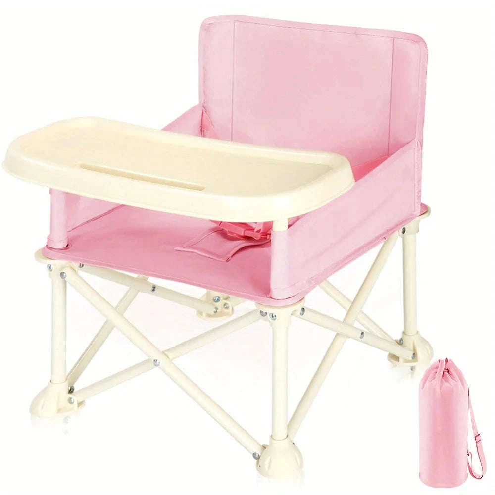 Stylish & Durable Baby High Chair with Adjustable Footrest and Detachable Cushion-Yellow / GERMANY